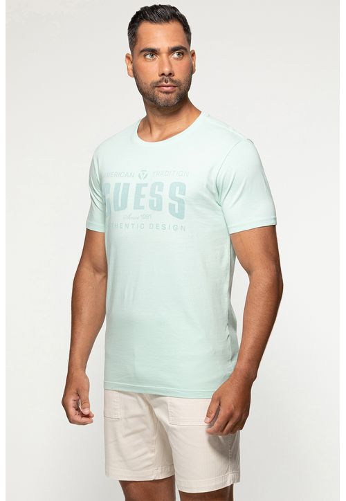 Camiseta Guess American Tradition Azul Claro