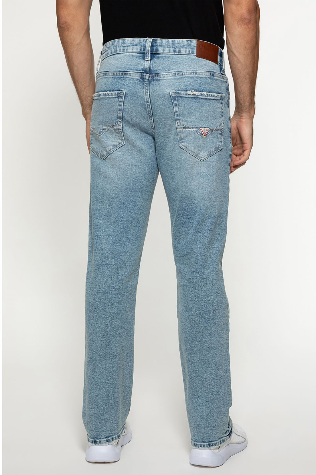 Calça Jeans Regular Straight Azul Claro - Imagem 3