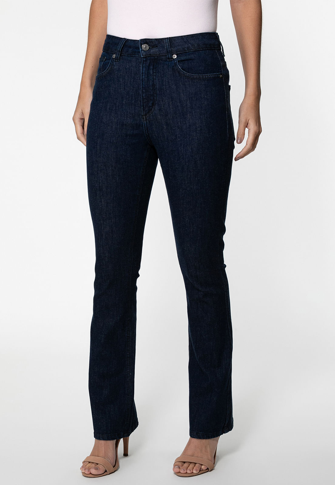 Calça Jeans Boot Cut Azul Escuro