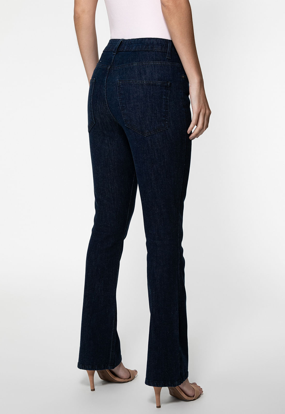 Calça Jeans Boot Cut Azul Escuro - Imagem 33