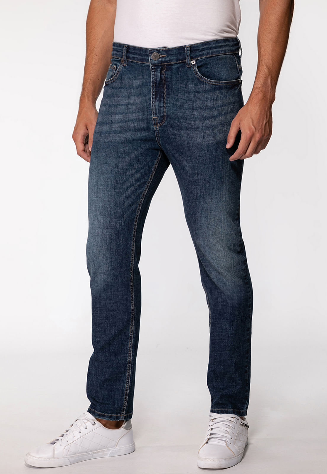 Calça Jeans Guess Slim Tapered Azul - Imagem 3