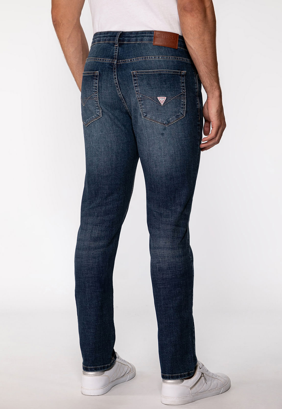 Calça Jeans Guess Slim Tapered Azul - Imagem 4
