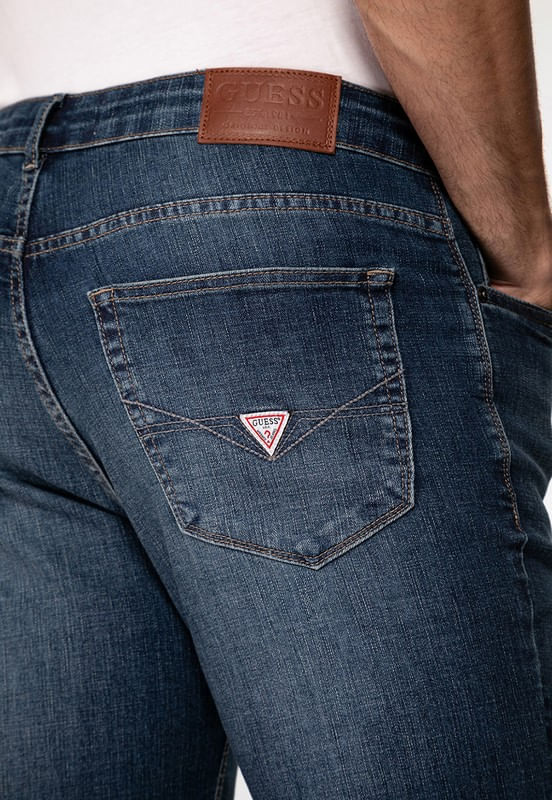 Calça Jeans Guess Slim Tapered Azul - Imagem 47