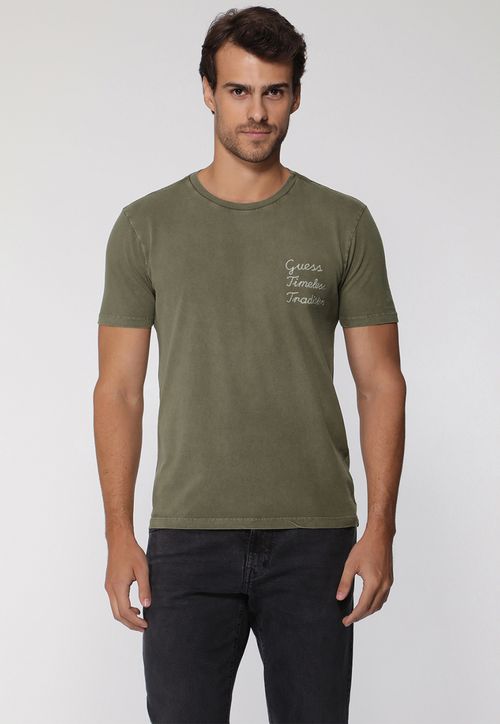 Camiseta Bordado Timeless Tradition Verde Oliva