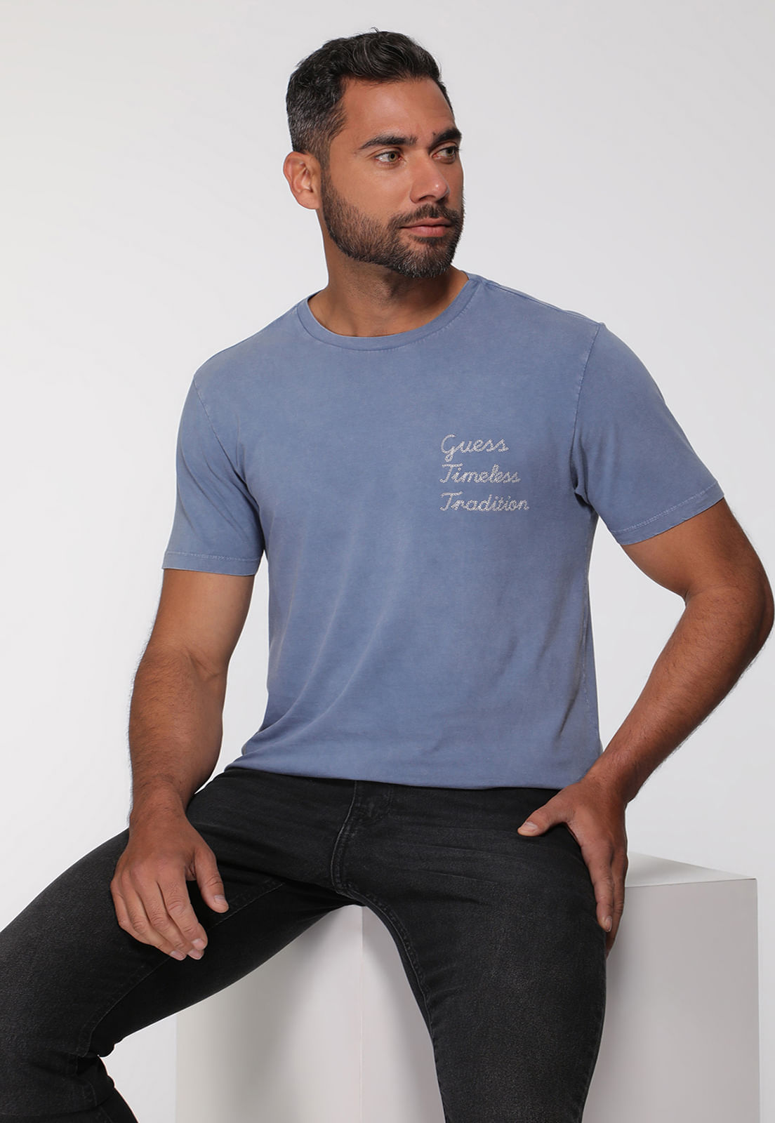 Camiseta Bordado Timeless Tradition Azul Escuro - Imagem 18