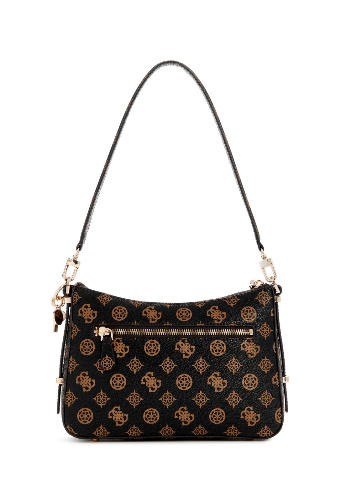 Bolsa Daryna Top Zip Shoulder Bag Marrom - Imagem 3