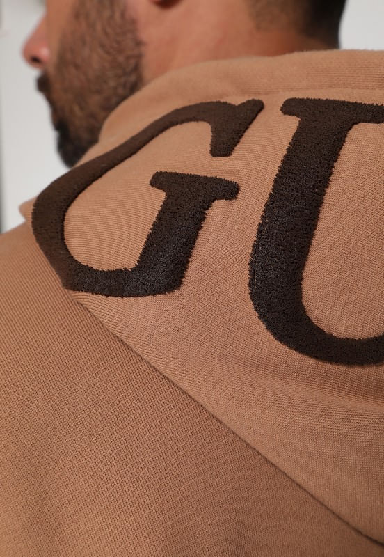 Blusa de Moletom Capuz Marrom - Imagem 24