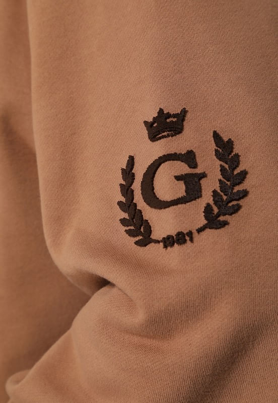 Blusa de Moletom Capuz Marrom - Imagem 55