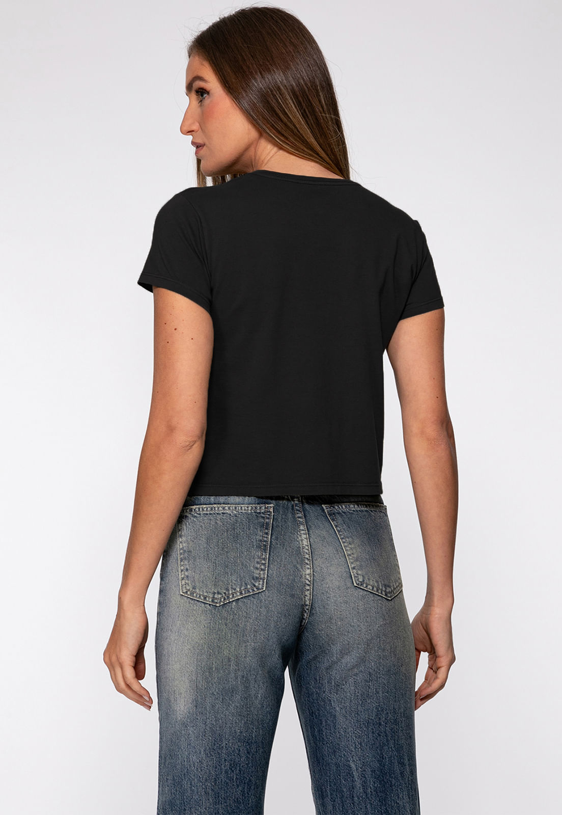 Camiseta Authentic Brand Hot Fix Preto - Imagem 36