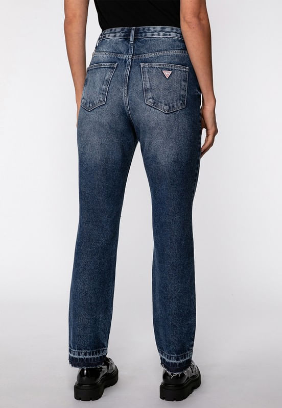 Calça Mom Jeans Correntinhas Azul - Imagem 16