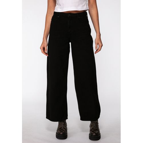Calça de Sarja Wide Leg Preto