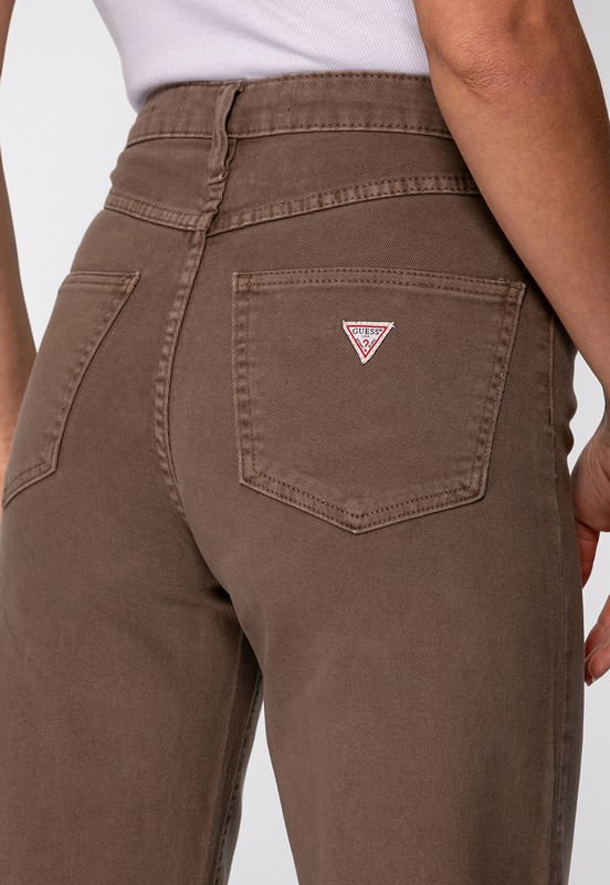 Calça de Sarja Wide Leg Marrom - Imagem 19