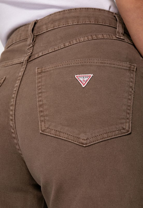 Calça de Sarja Wide Leg Marrom - Imagem 28