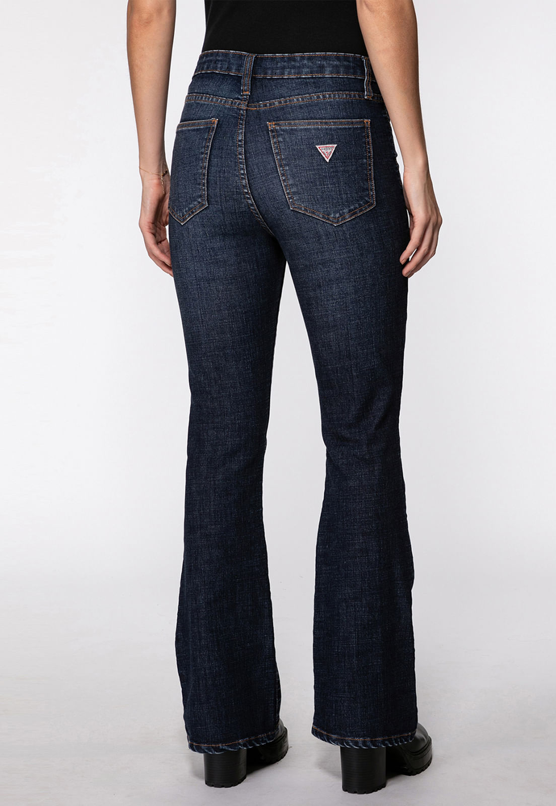 Calça Jeans Guess Boot Cut Azul Escuro - Imagem 18