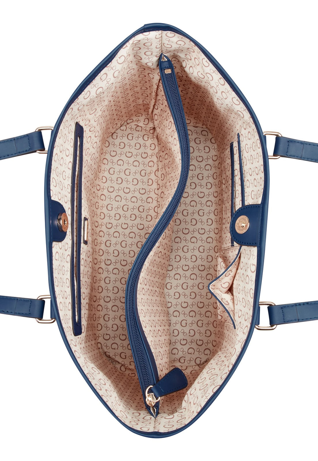 Bolsa Guess Ashburn Tote Azul Marinho - Imagem 4