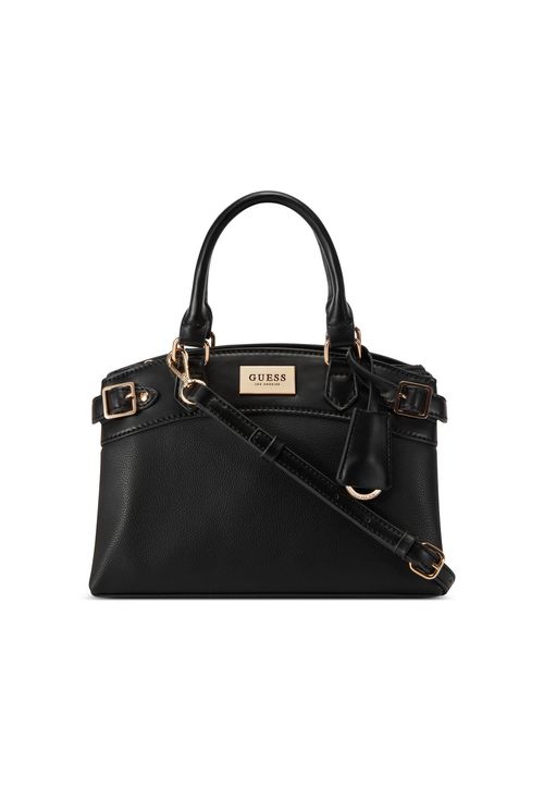 Bolsa Guess Hayworth Small Satchel Preto