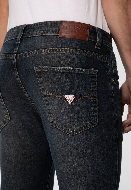 Calça Jeans Guess Skinny Azul Escuro - Imagem 29