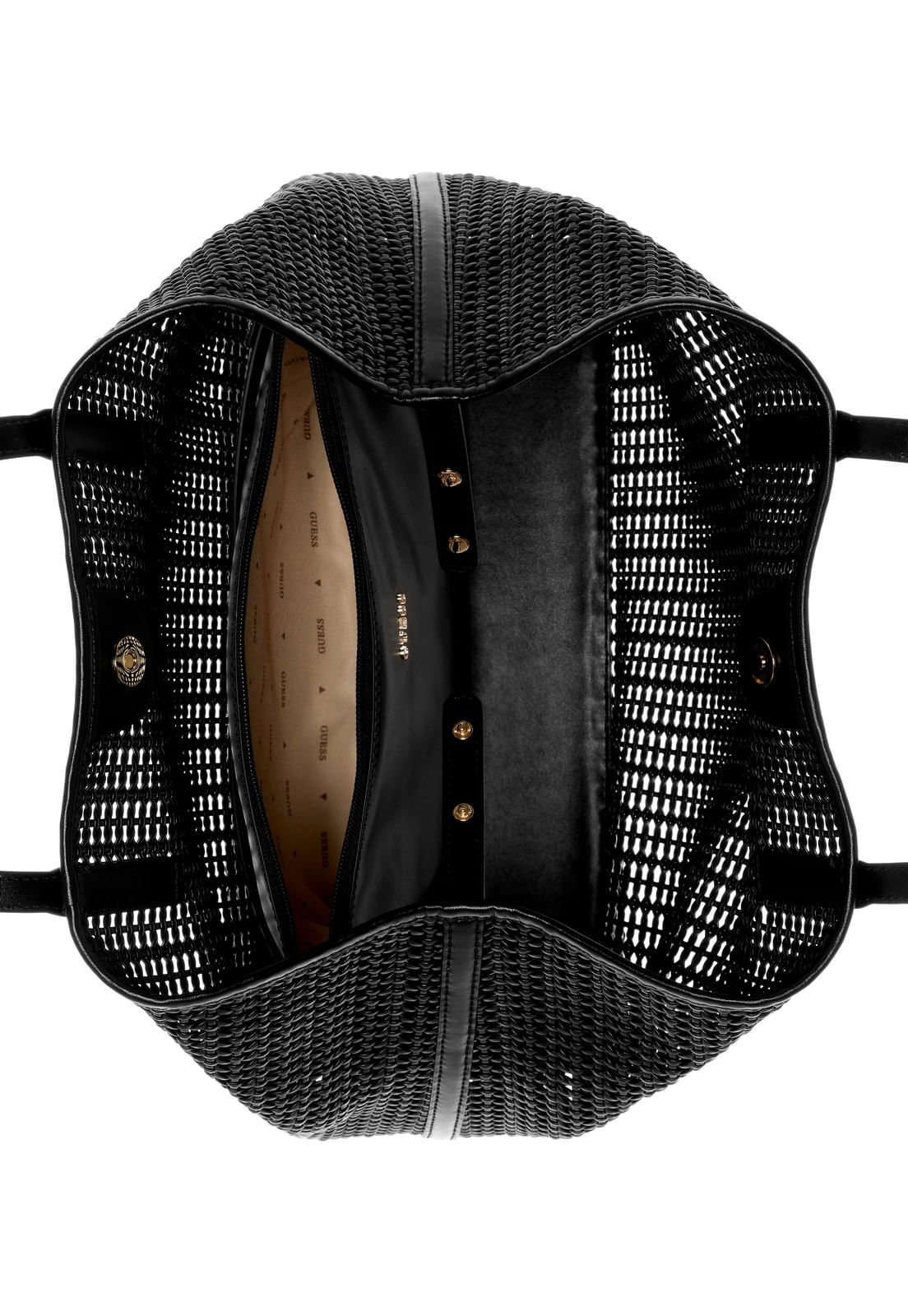 Bolsa Brigitta Large 2 In 1 Tote Preto - Imagem 7