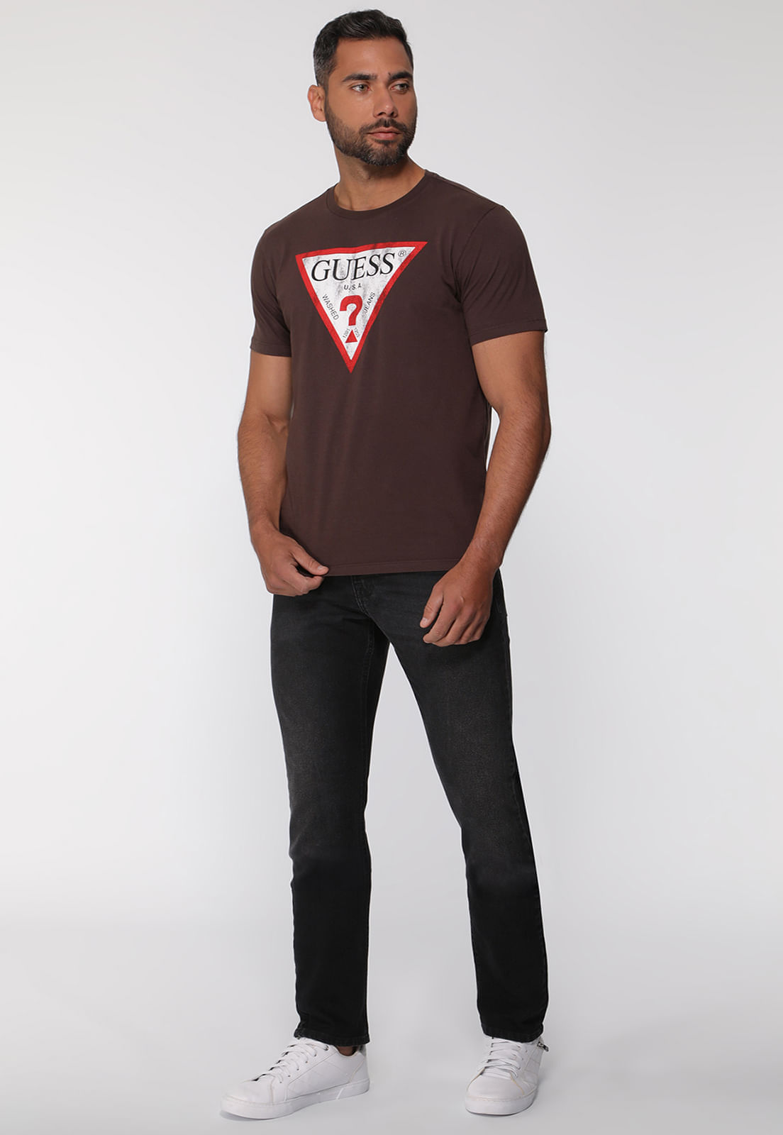 Calça Jeans Slim Tapared Preto - Imagem 3