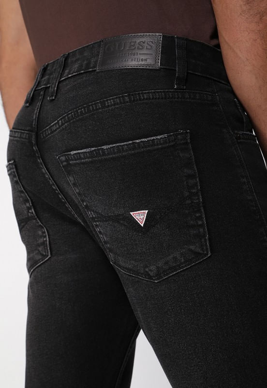Calça Jeans Slim Tapared Preto - Imagem 6