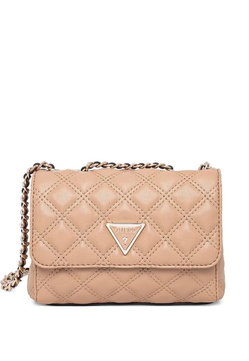 Bolsa Giully Ii 2 Compartimentos Transversal Flap Bege