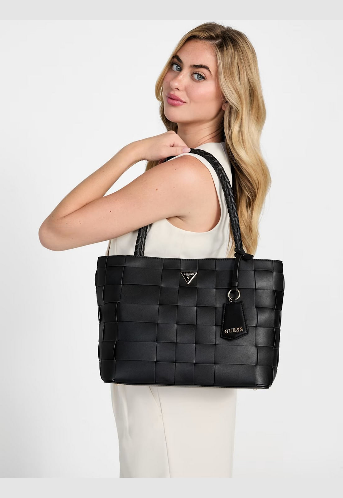 Bolsa Maylee Girlfriend Tote Preto - Imagem 3