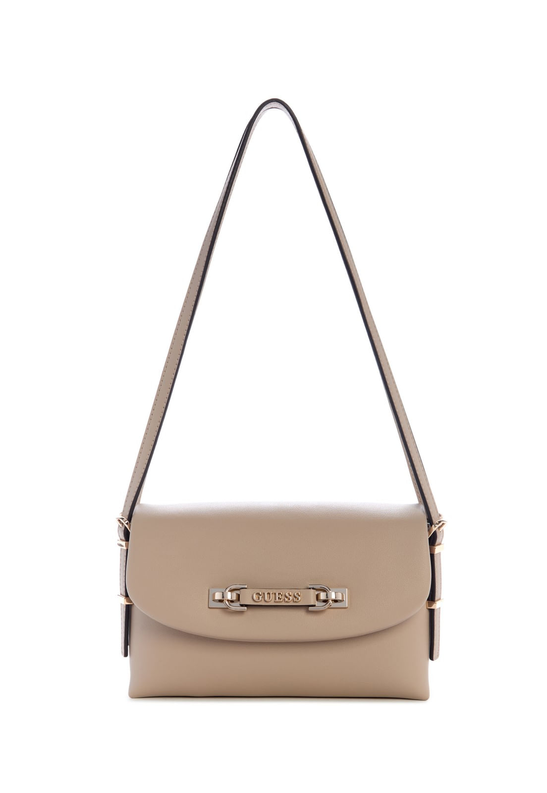 Bolsa Lefia Flap Shoulder Bag Bege