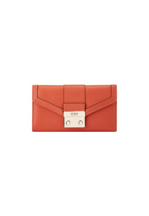 Carteira Guess Zernik Slg Multi Clutch Laranja Claro