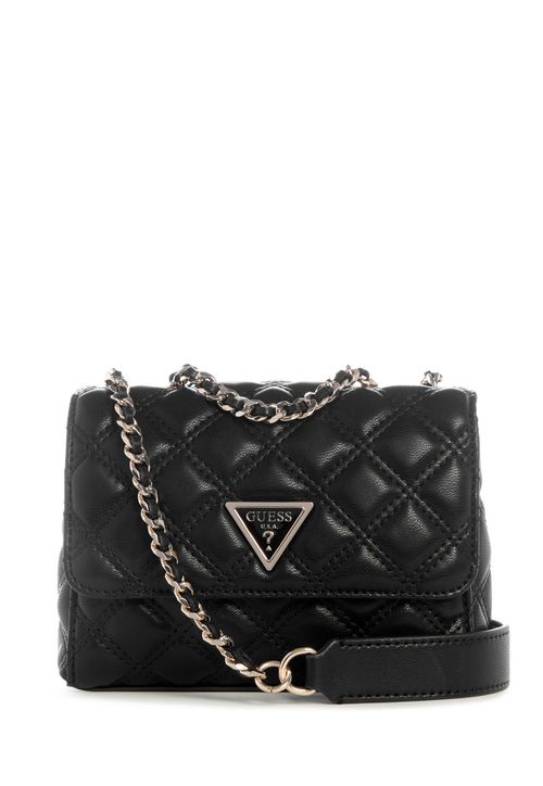 Bolsa Giully Ii Mini 2 Compartimentos Transversal Preto