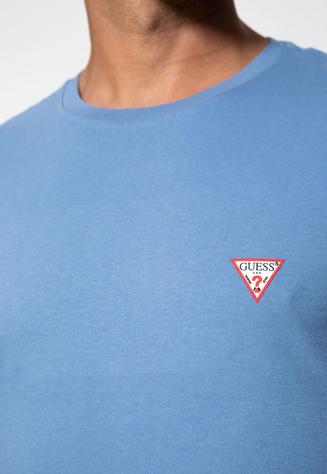 Camiseta Guess Triangulo Original Pq Azul - Imagem 14