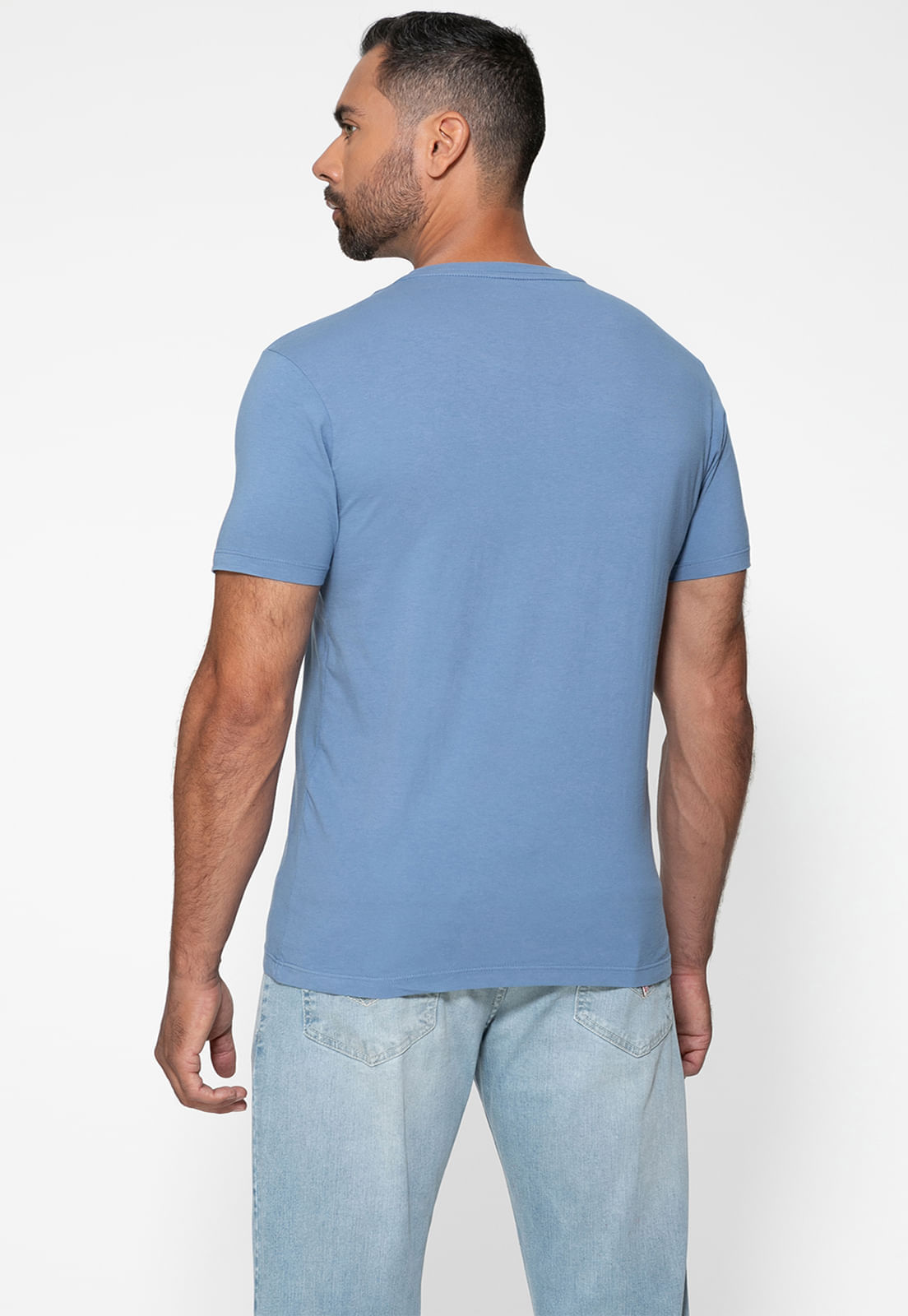 Camiseta Guess Triangulo Original Pq Azul - Imagem 31