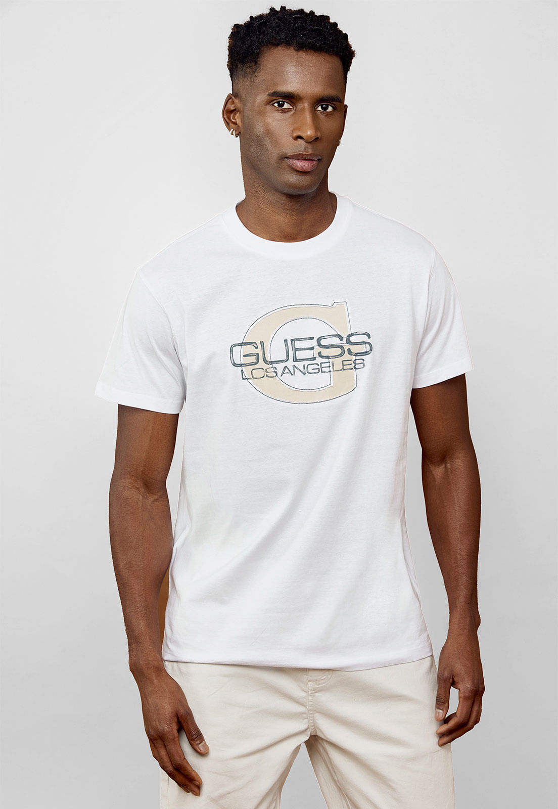 Camiseta Guess Big G Branco