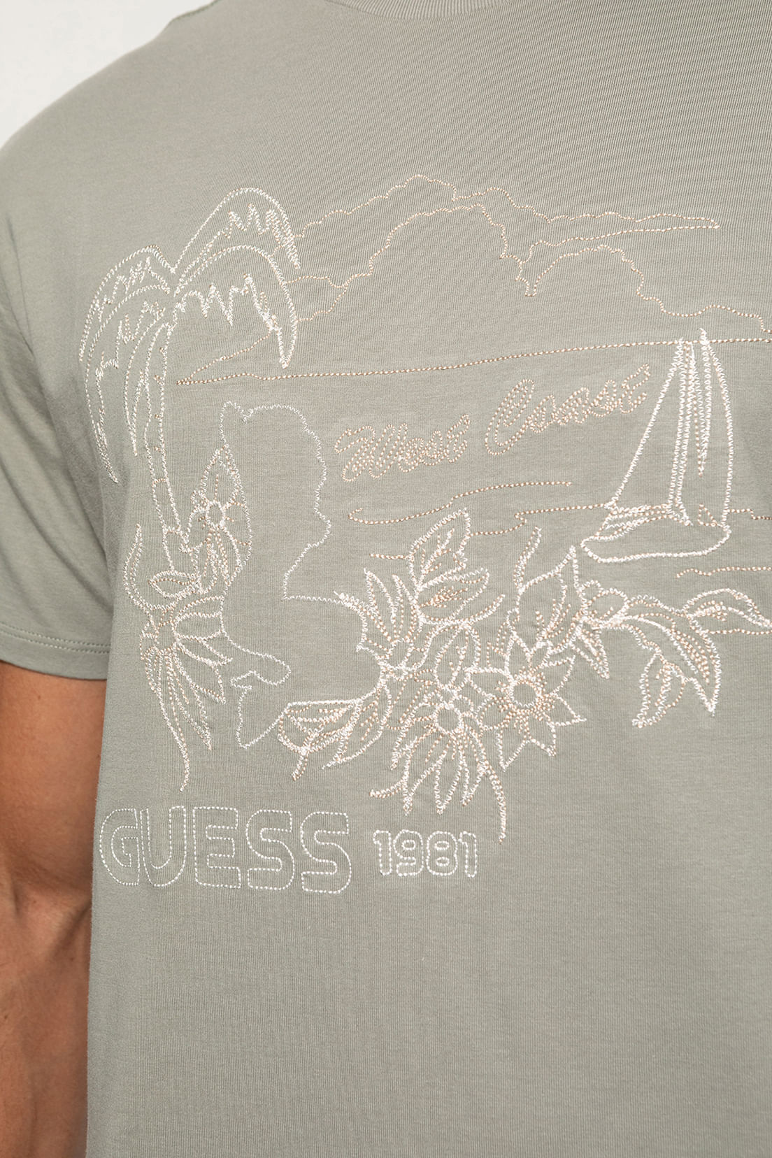 Camiseta Eco Bordado Palm Tree Verde - Imagem 18