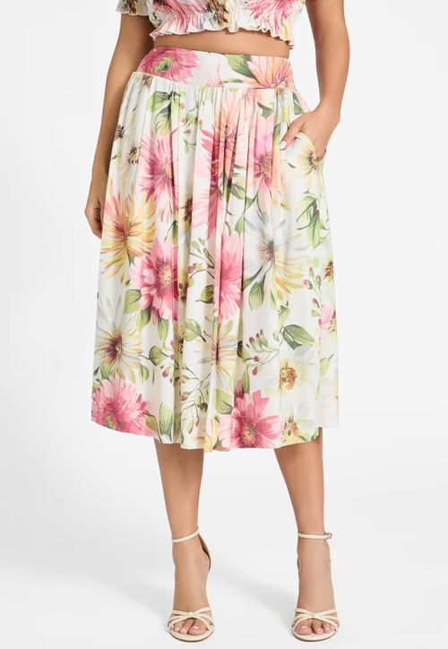 Saia Midi Rodada Eco Floral