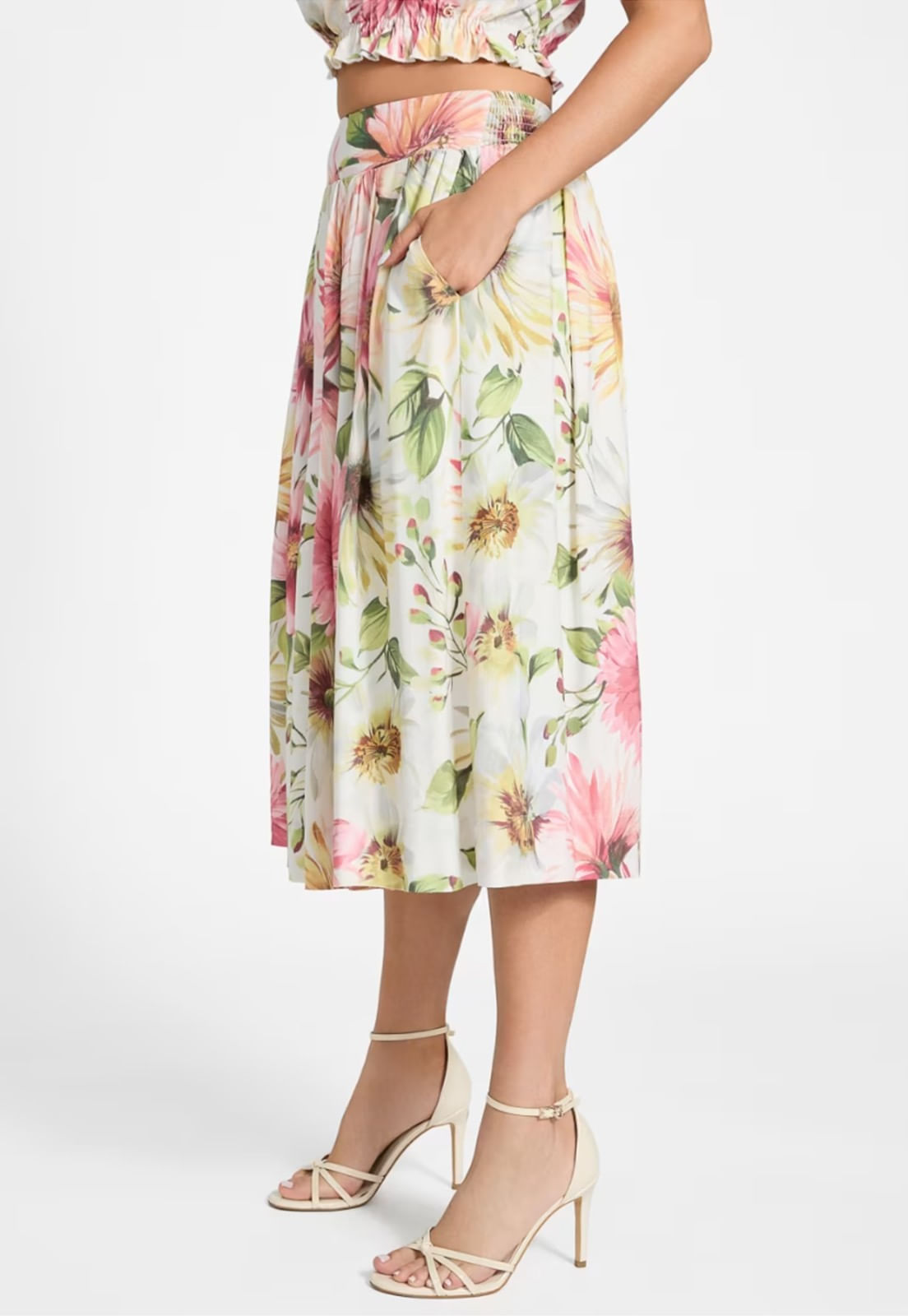 Saia Midi Rodada Eco Floral - Imagem 17