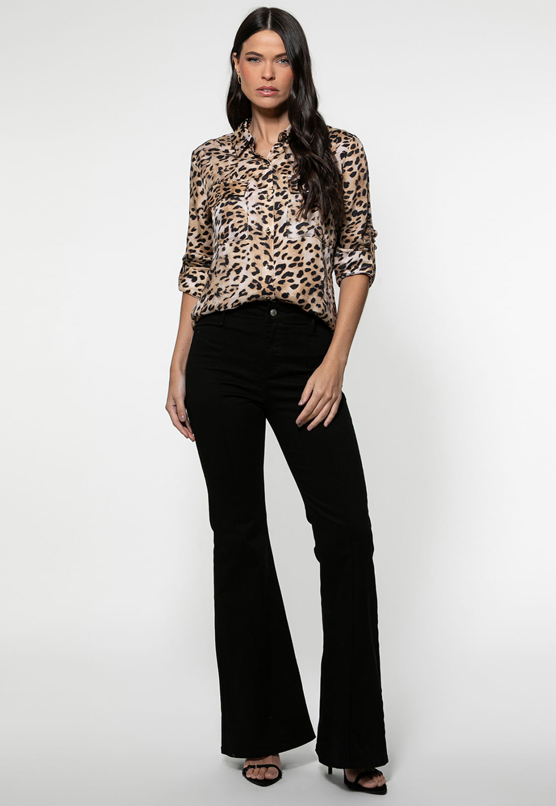 Camisa Manga Longa Eco Animal Print - Imagem 9