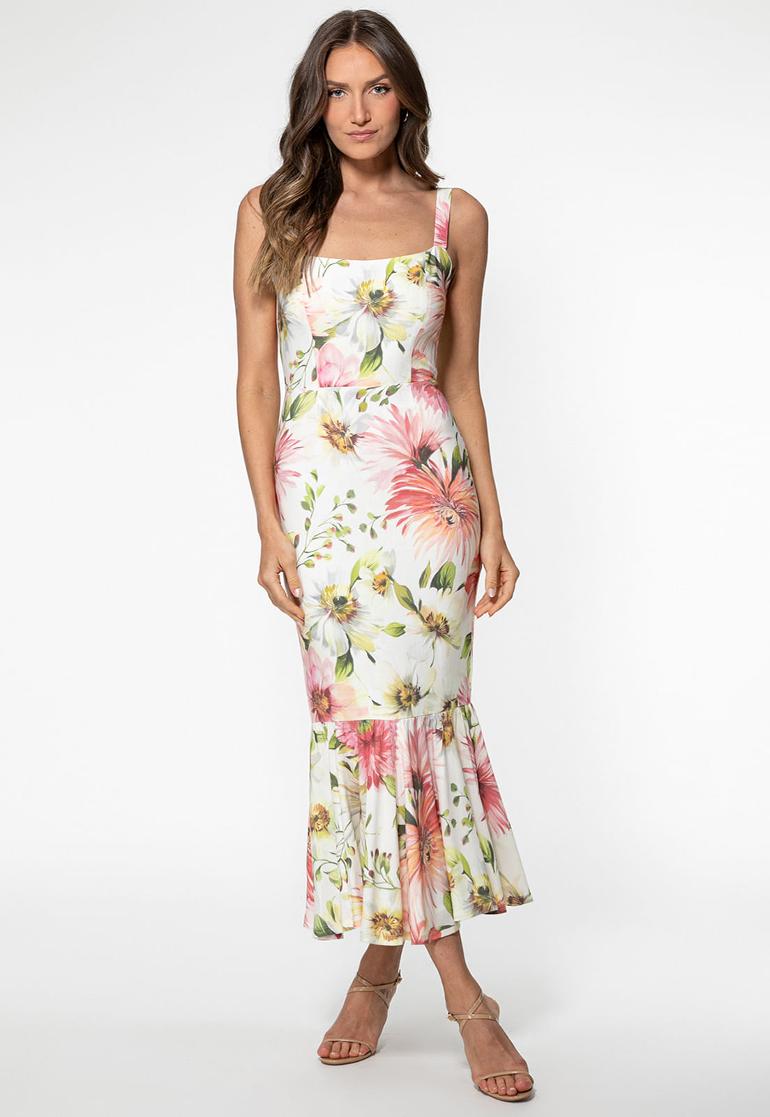 Vestido Longo Fleur Eco Floral - Imagem 6