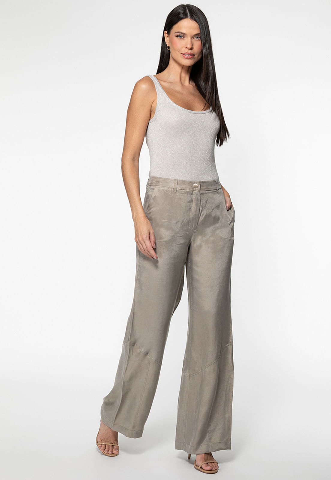 Regata Tricot Lurex Eco Prata - Imagem 2