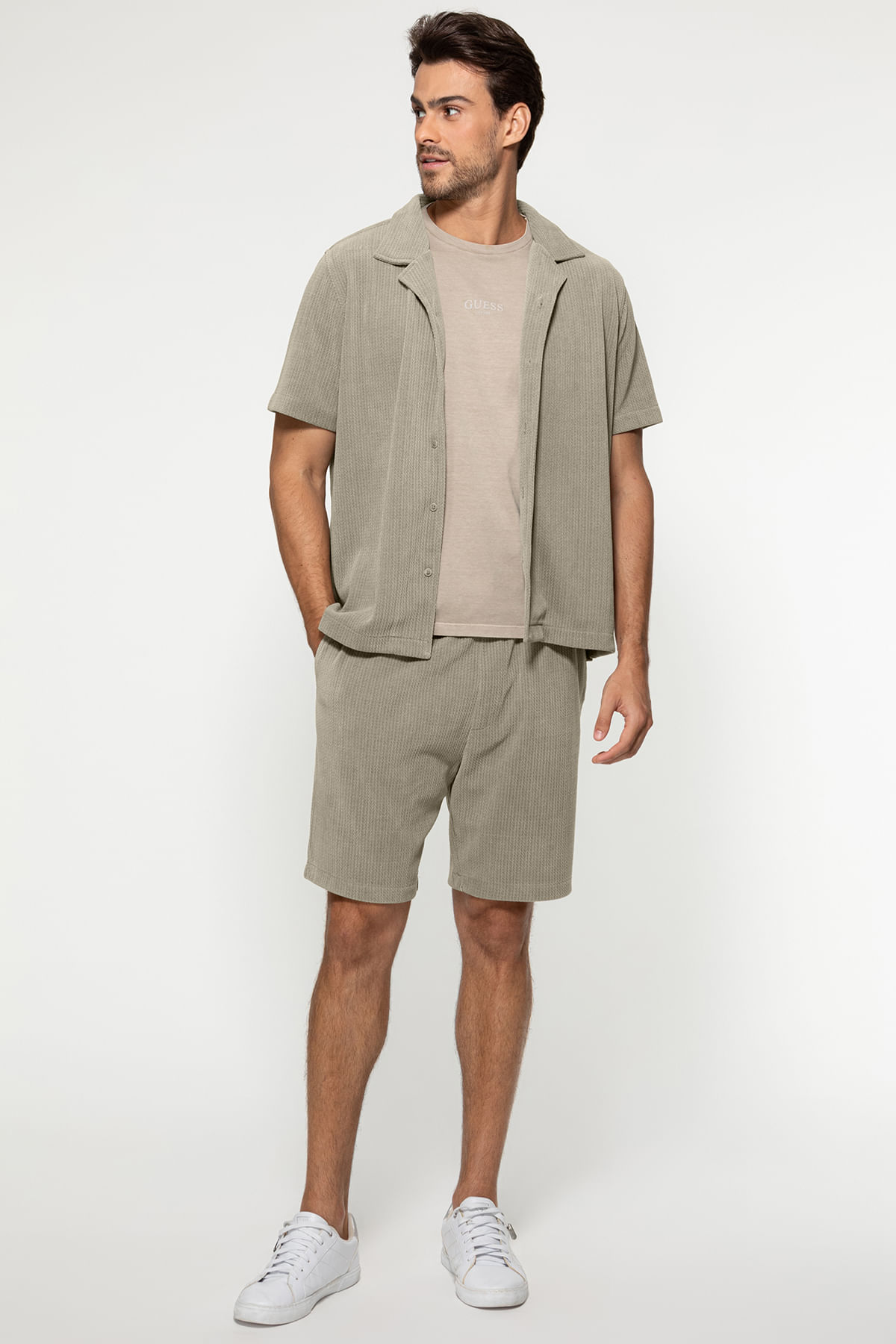 Bermuda Malha Texturizada Eco Verde - Imagem 12