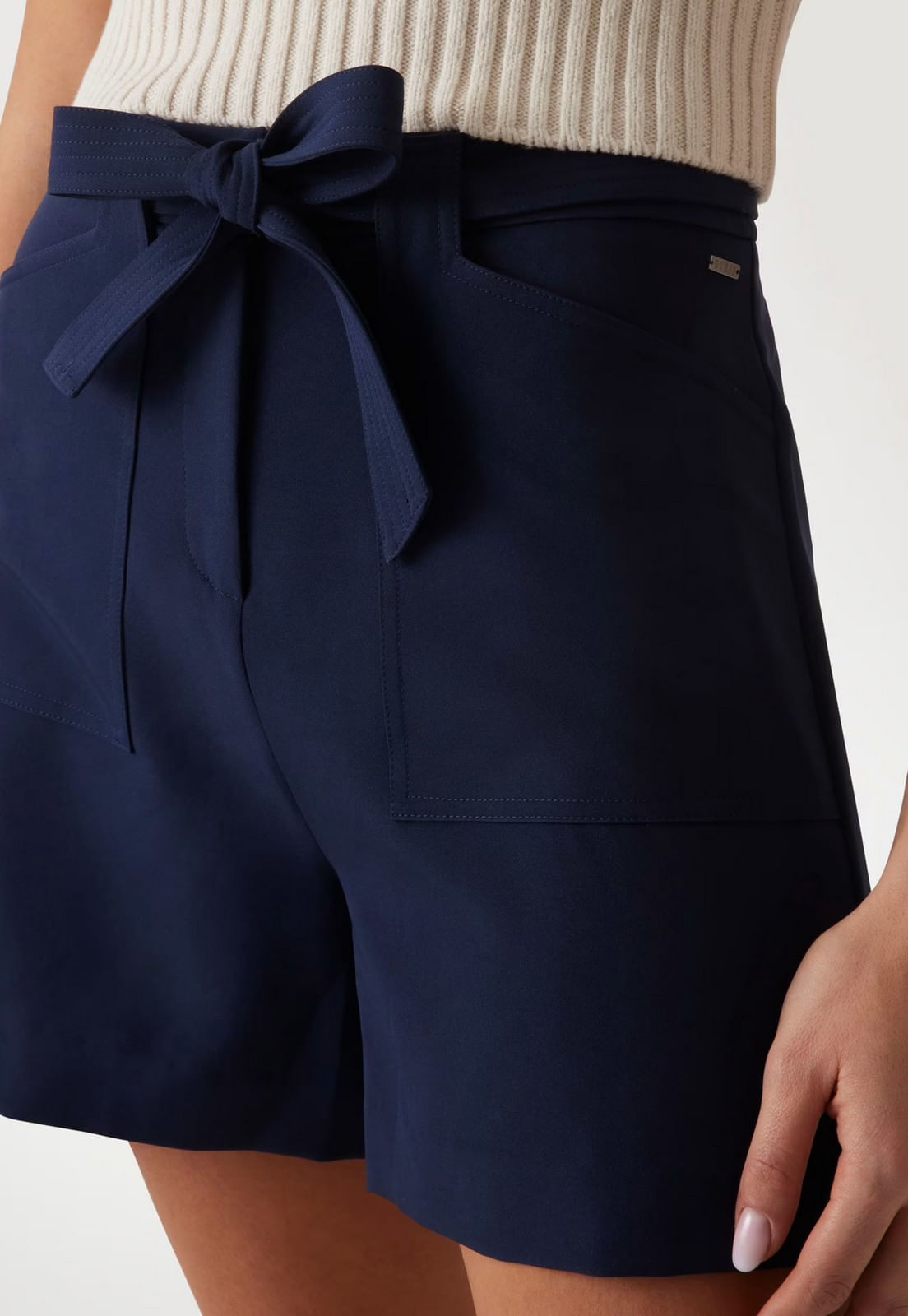 Short Alfaiataria Eco Azul Escuro - Imagem 7