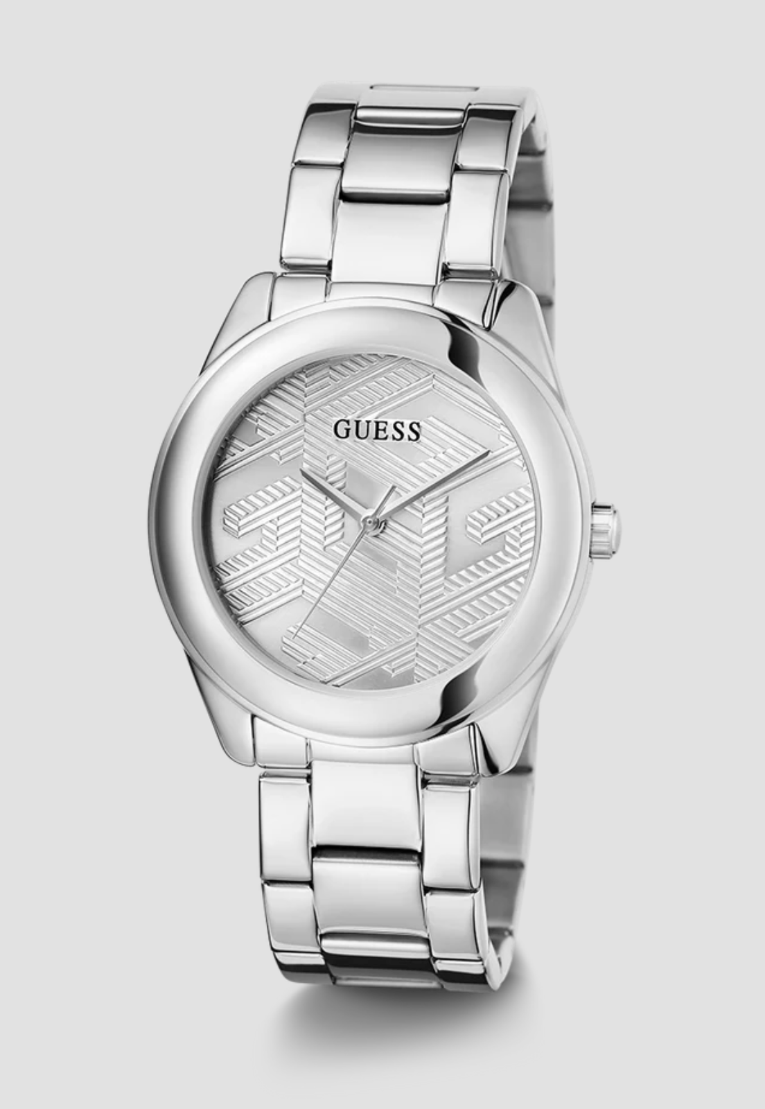 Relógio Redondo Aço G-Cube Prata - Imagem 3