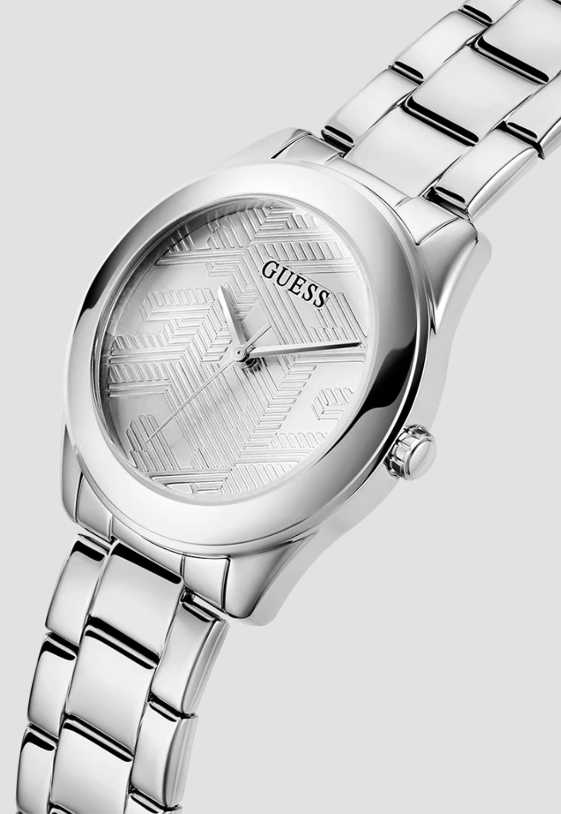 Relógio Redondo Aço G-Cube Prata - Imagem 4