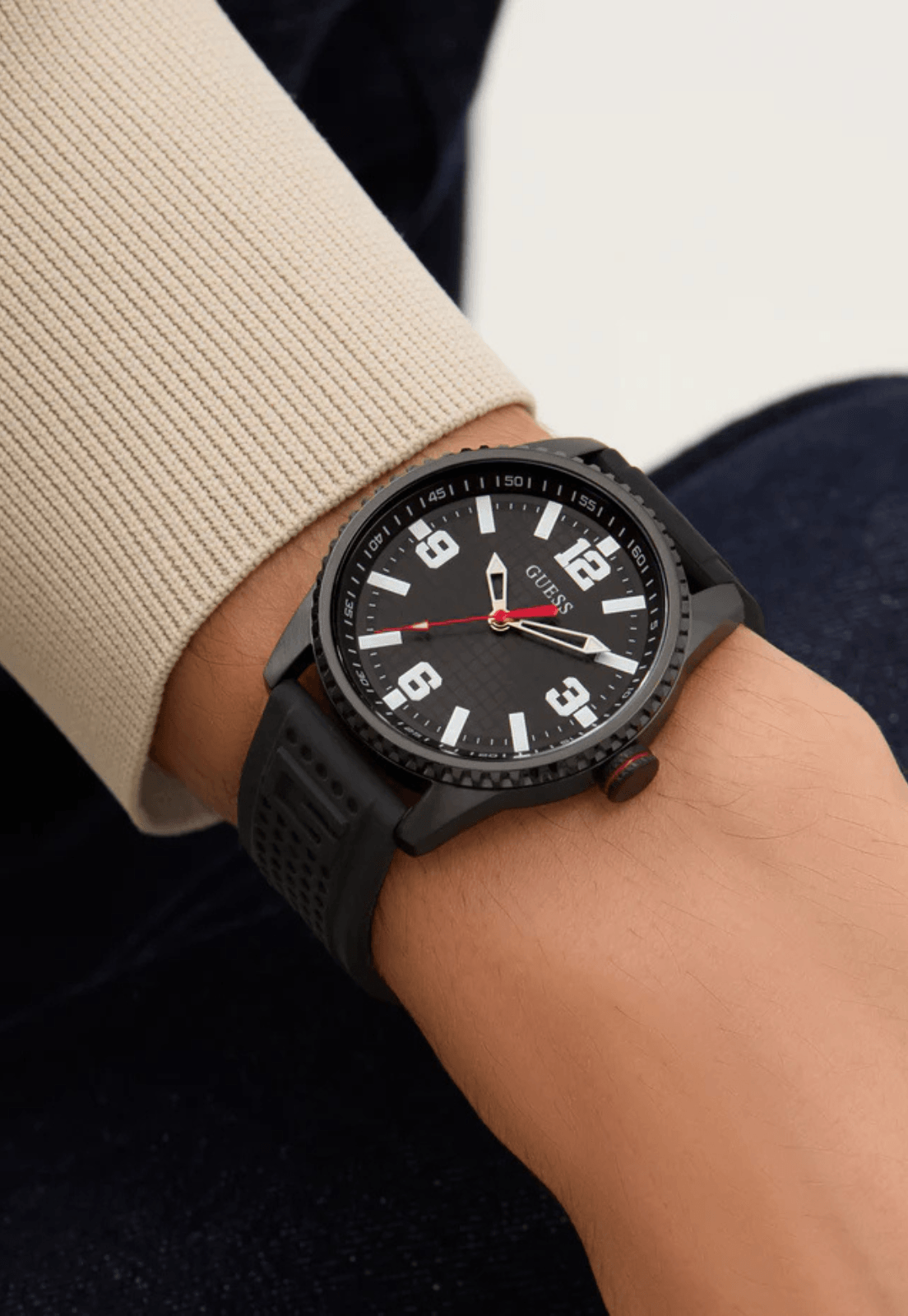 Relógio Sport Silicone Preto - Imagem 2