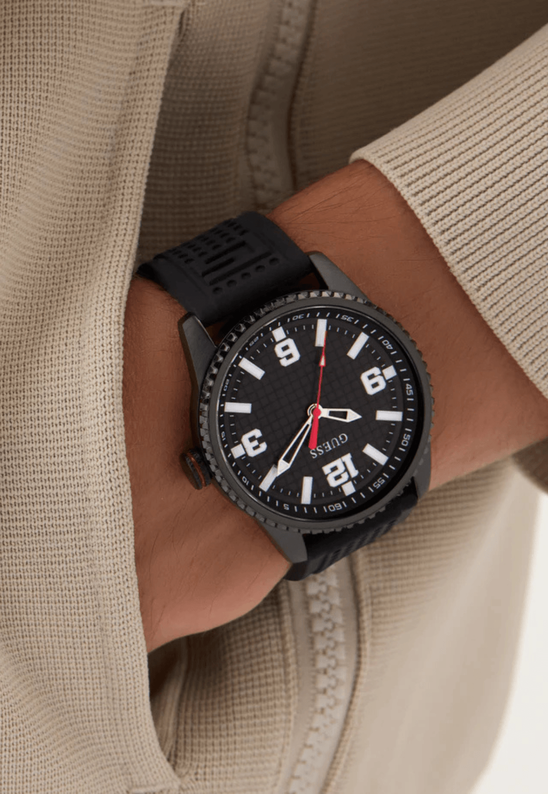 Relógio Sport Silicone Preto - Imagem 5