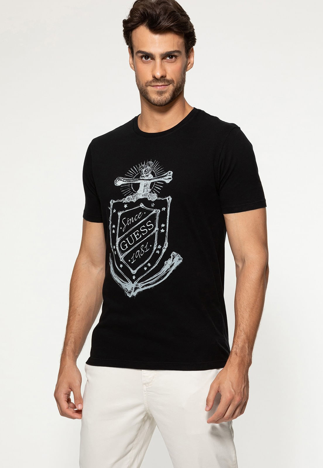 Camiseta Âncora GUESS 1981 Preto