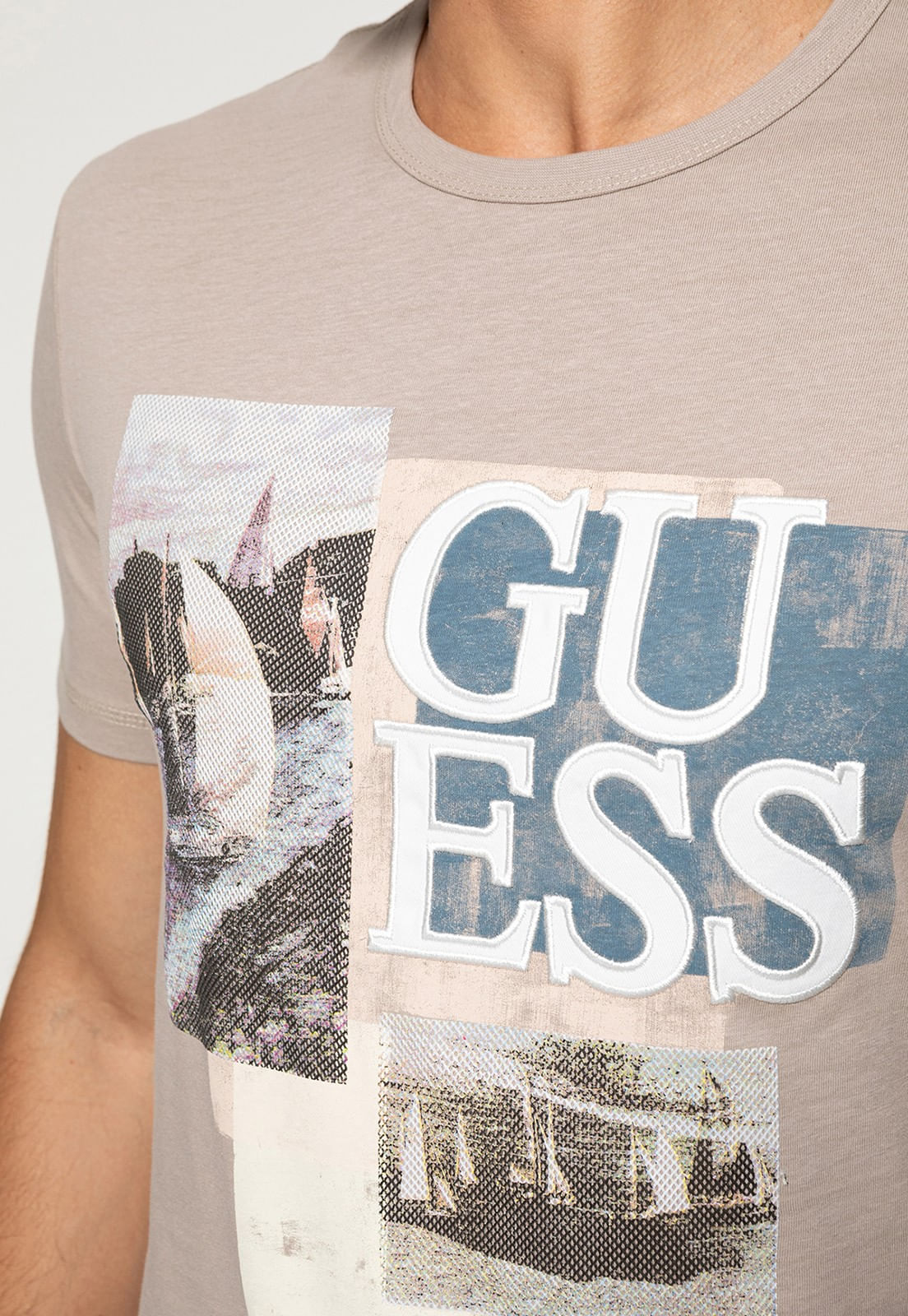Camiseta Sail Boat Guess Cinza - Imagem 16