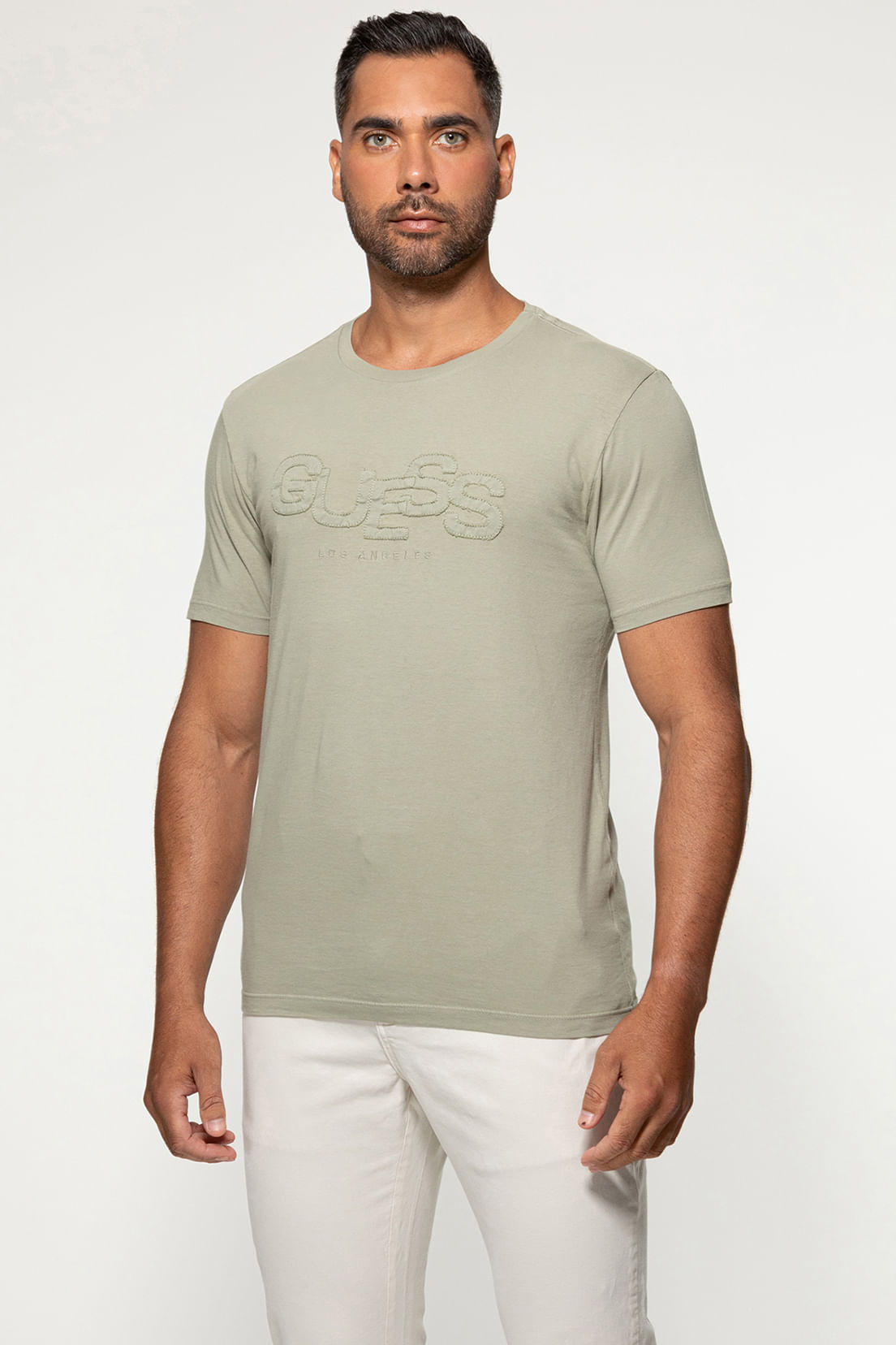 Camiseta Guess Aplique Sarja Verde