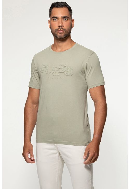 Camiseta Guess Aplique Sarja Verde