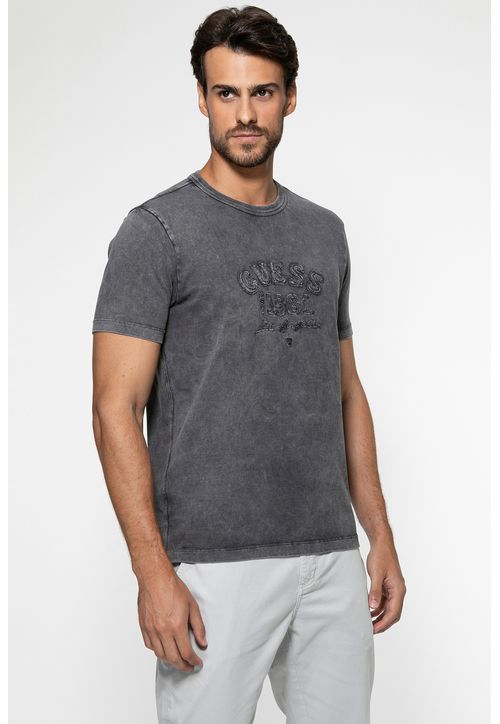 Camiseta Rugby Patch Guess Preto