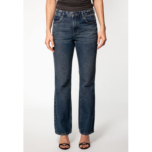 Calça Jeans Straight Leg Azul Escuro